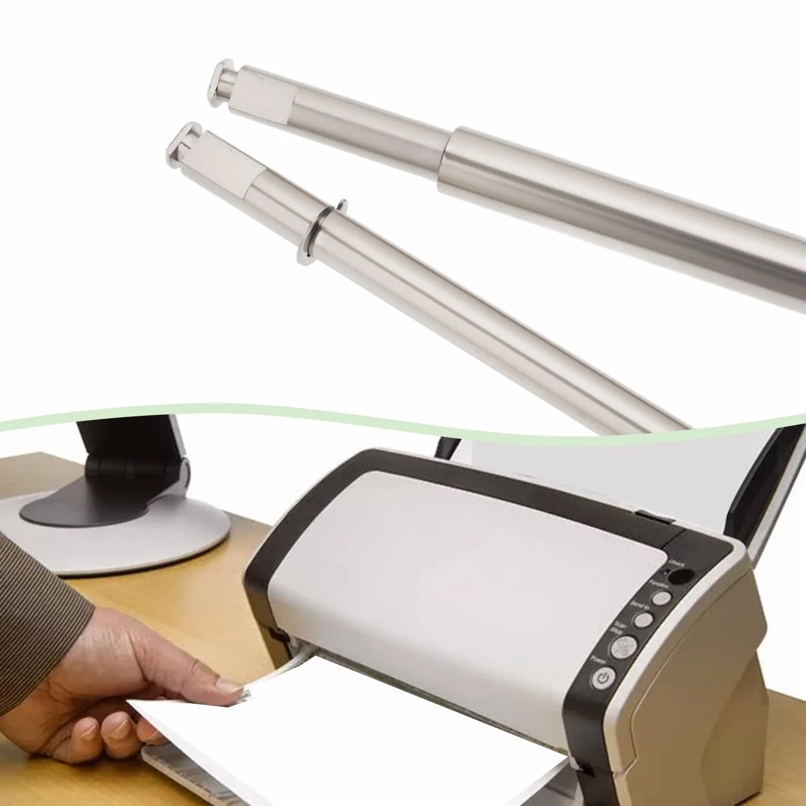 EMSea 1 Par de Rodillos de Repuesto para Escáner (salida Y Alimentación) PA03630-Y215 PA03630-G205 Compatible con Fujitsu Fi-6140z/6230z/6240z 28,5 Cm Y 28,1 Cm