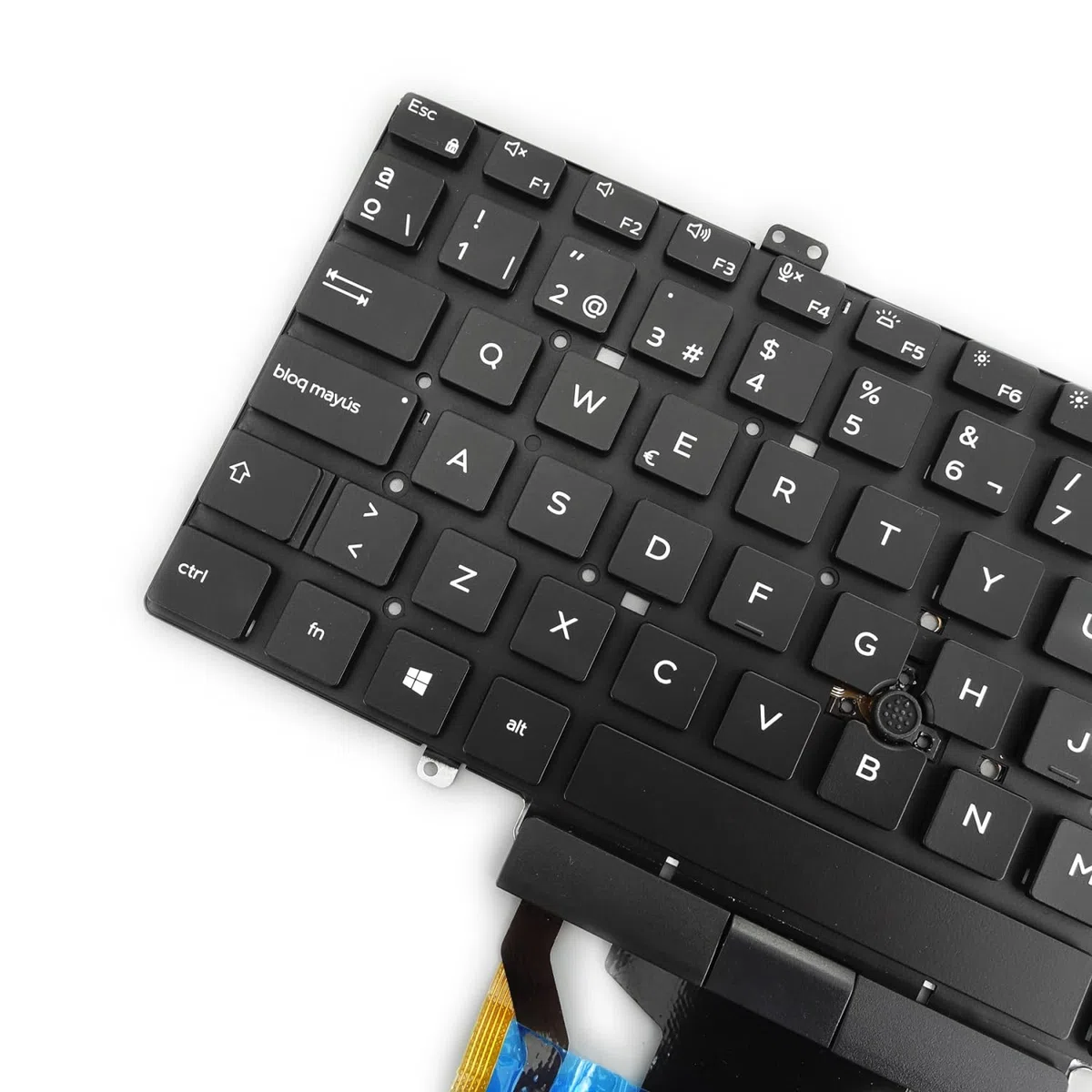 Teclado portátil para Dell Latitude 5400 5401 5410 5411 7400 7410 con retroiluminación (Español, Retroiluminación)