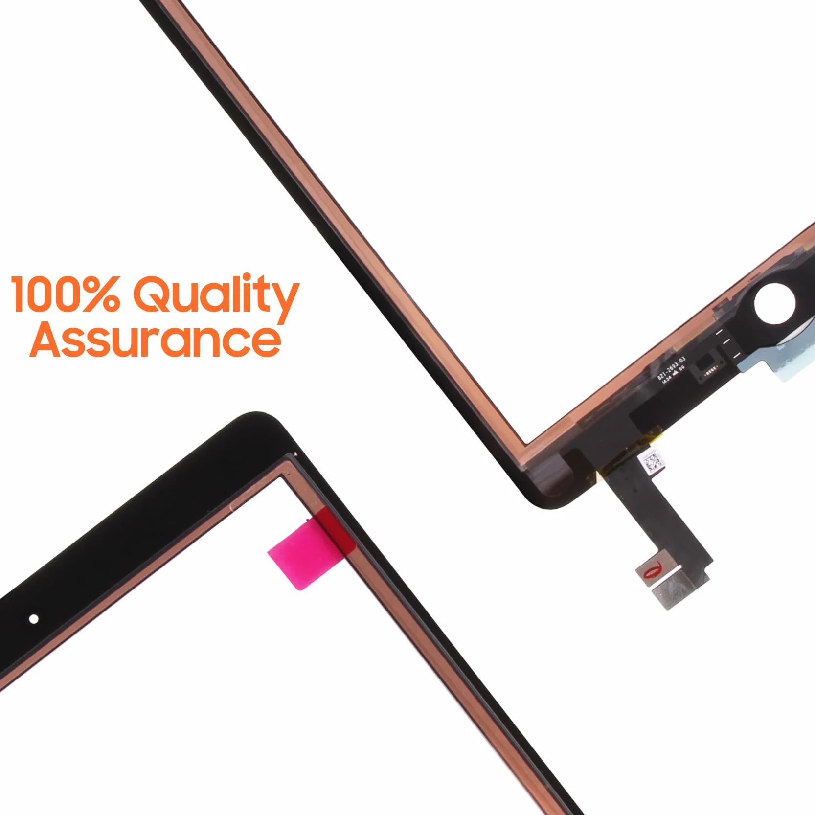 AGCUT pantalla táctil para iPad Air 2 Touch pantalla para iPad Air 2nd generación A1566 A1567 9,7 pulgadas digitalizador panel con kit de reparación, sin pantalla LCD (negro)