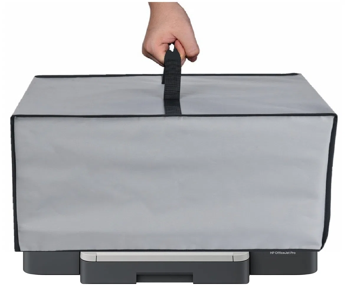 Cubierta antipolvo de tela resistente al agua y a los rayos UV para impresora HP OfficeJet 8015e inalámbrica a color, todo en uno, Pro 8135e, Pro 9125e, Pro 8139e, HP ENVY Inspire 7958e (plata)