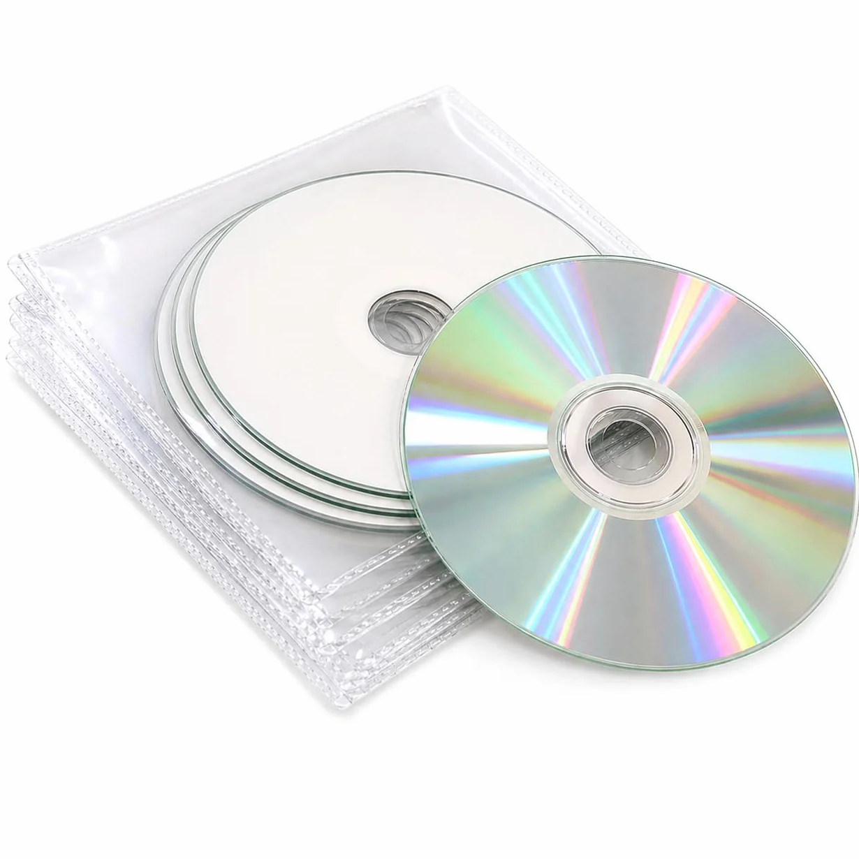 Ritek - 10 discos CD-R profesionales blancos, 740 minutos, 640 MB, 52x, en fundas
