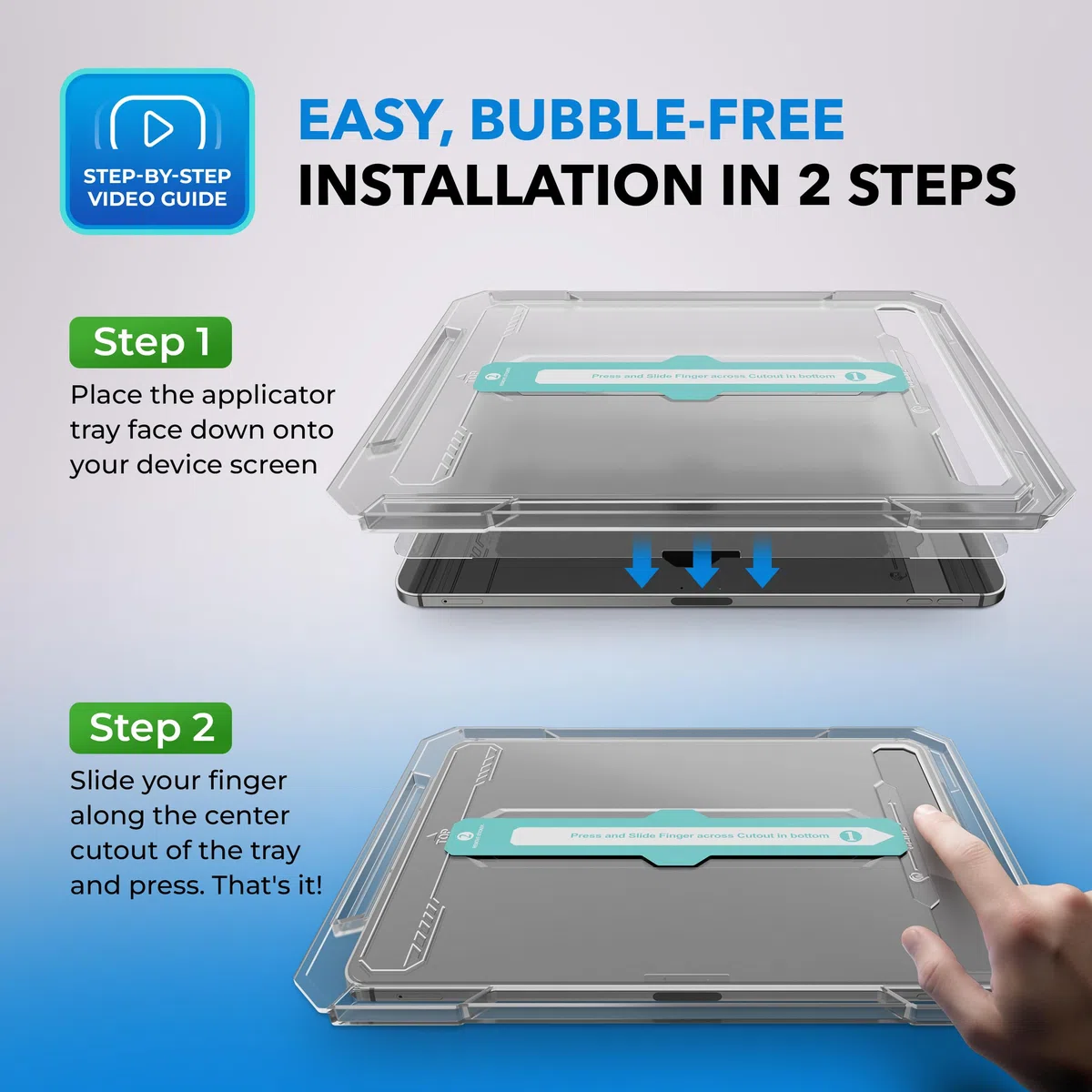 Deppa Protector de Pantalla para iPad Pro 11" M5/M4 (2025/2024, 6ª/5ª Generación) – Kit de Instalación Fácil, Anti-Reflejos, Compatible con Face ID y Apple Pencil, Resistente a Arañazos