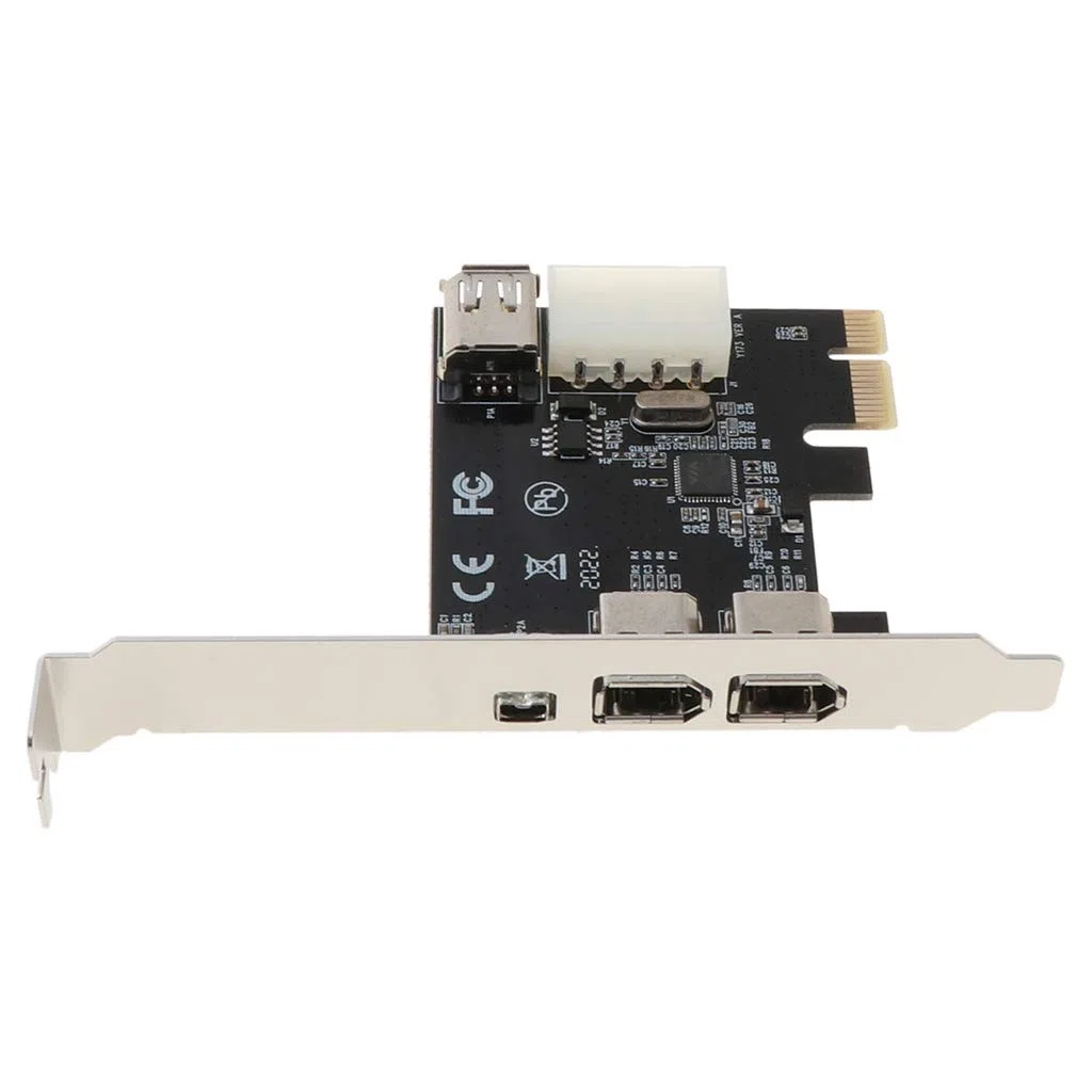 Tarjeta controladora externa PCI FireWire 1394a IEEE1394 de 4 puertos para Windows XP/Vista/7 32/64 bits con cable Firewire tarjeta de video USB 3.0