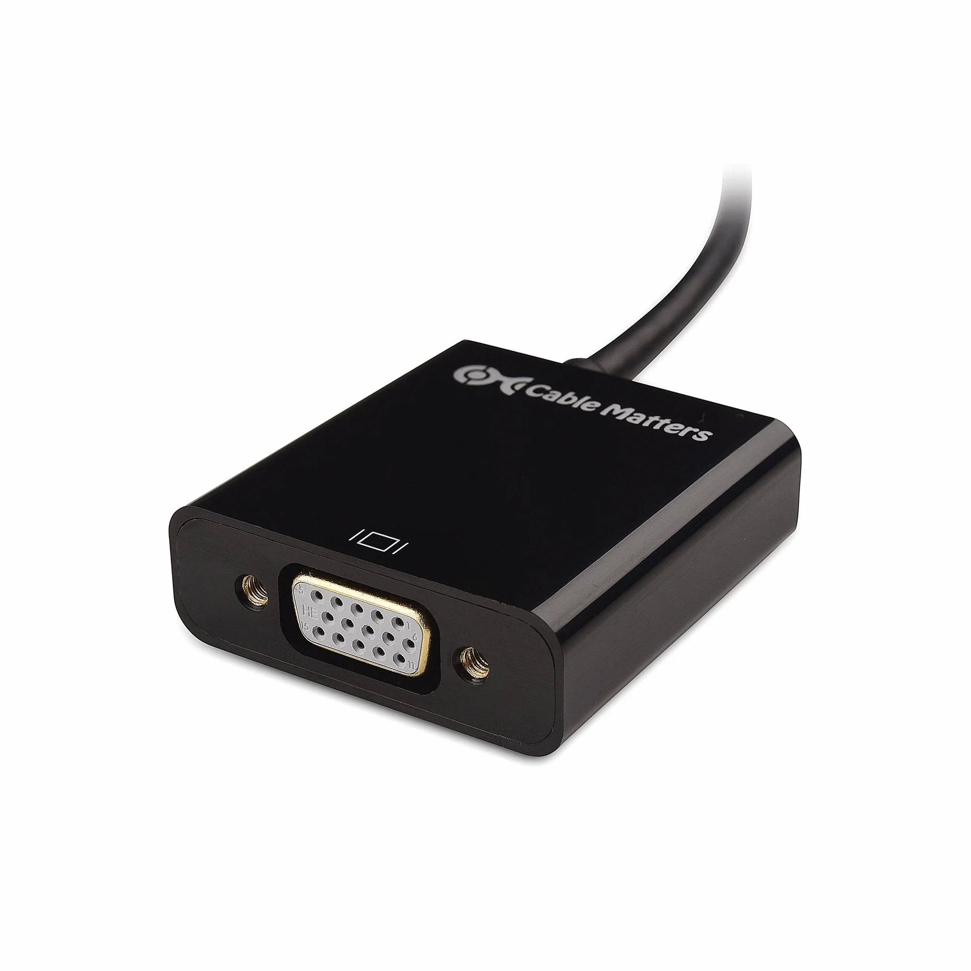 Cable Matters Adaptador Micro HDMI a VGA (Conversor Micro HDMI a VGA) para 1080p@60Hz en Negro