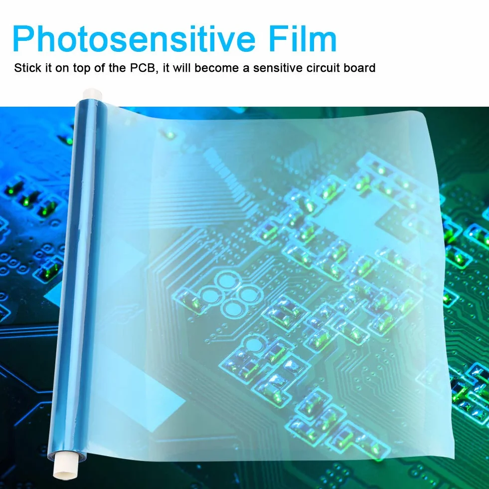 Película Seca Fotosensible Para PCB De 5 M, Película Seca Fotosensible Portátil Para Producción De Circuitos Lámina Fotosensible