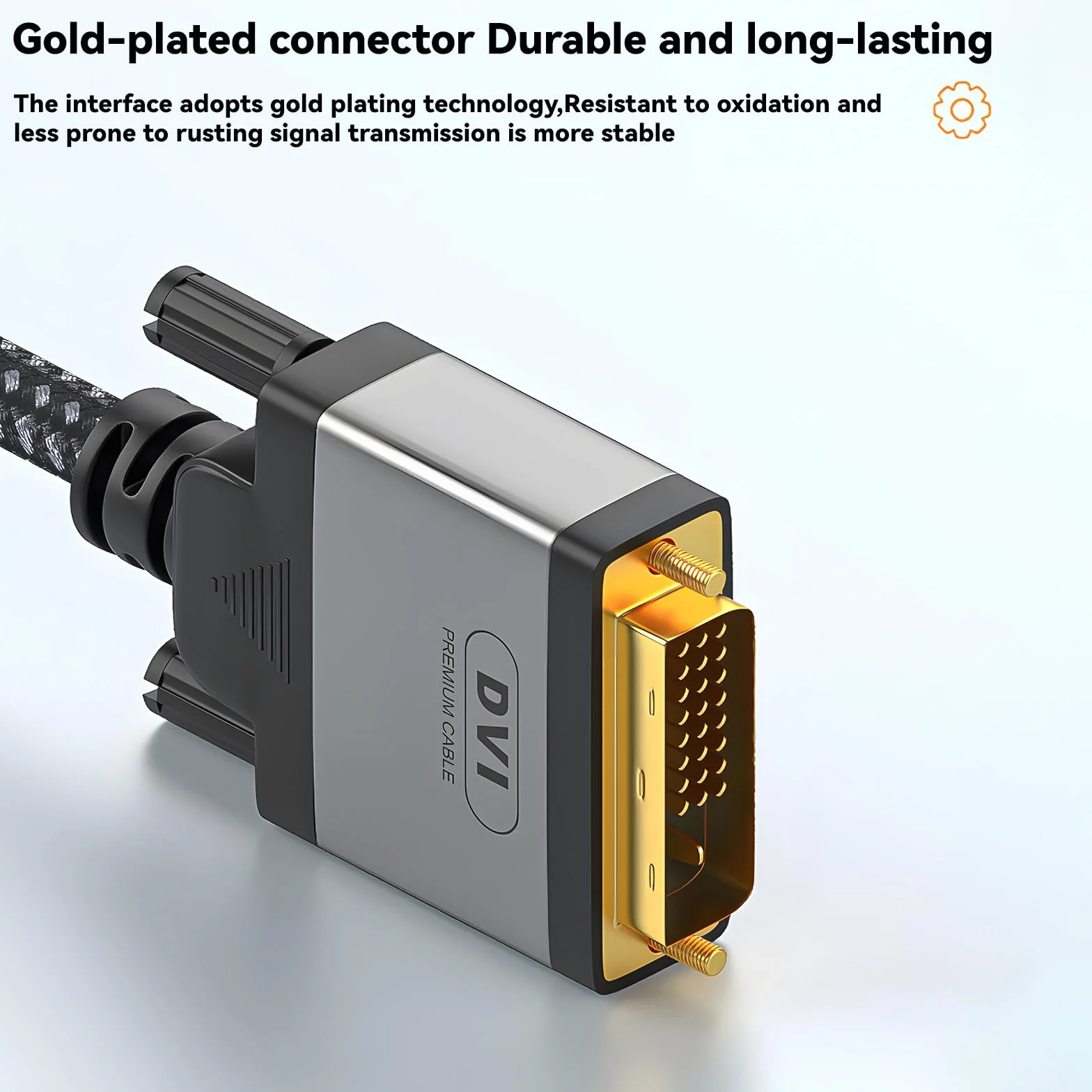 Cable USB C a DVI 4K @30Hz Thunderbolt a DVI Cable USB Type-C (Thunderbolt 3) a DVI, Cable USB-C a DVI-D Compatible con MacBook Pro, Samsung Galaxy, Surface Book, Dell, Pixelbook y más-2M