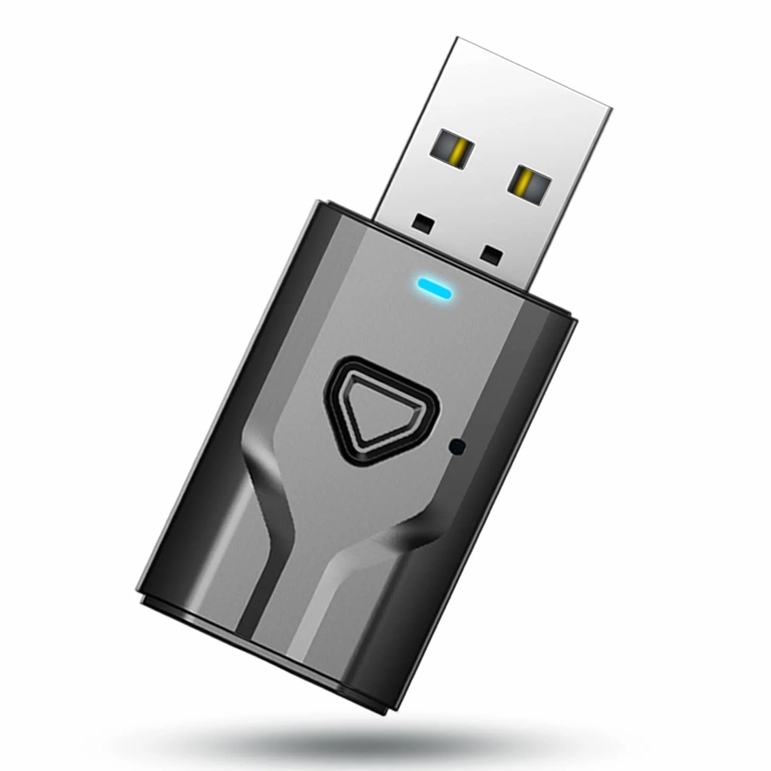Adaptador Bluetooth USB para TV, transmisor Receptor Bluetooth 5.0, Emisor de Audio portátil con Jack 3,5 para TV, PC,Coche, Estéreo, Altavoces, micrófono Integrado, Manos Libres y música