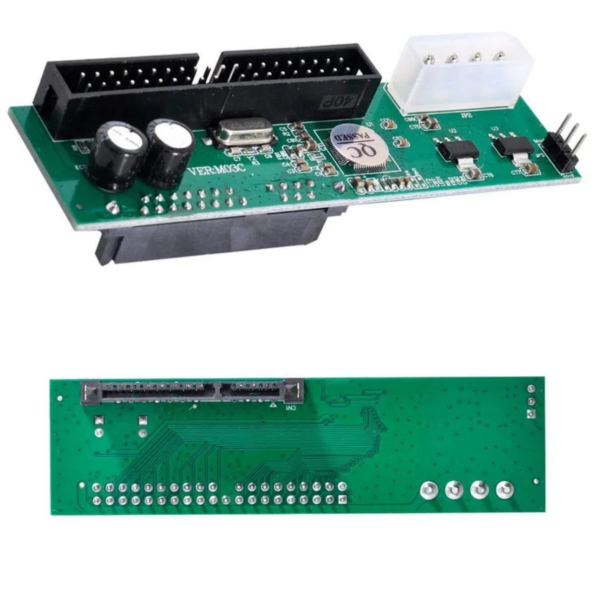 ChenYang Adaptador Convertidor de Disco Duro SATA de 2,5/3,5" a IDE/PATA de 44 Pines para Placa Base
