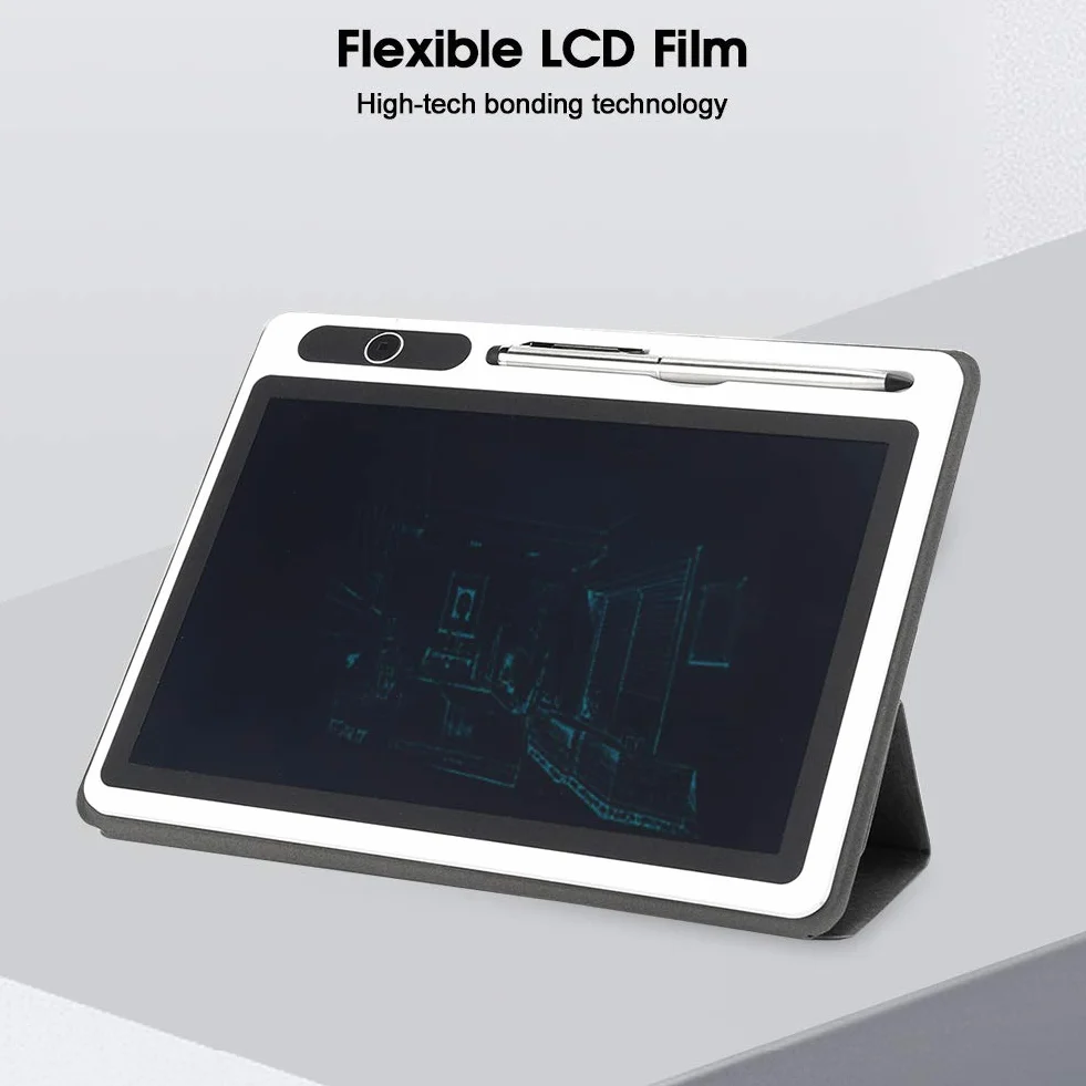 Bloc de notas electrónico Protable Bloc de notas electrónico Tableta LCD Almohadilla de dibujo Suministros comerciales Herramienta de pintura a mano(black)