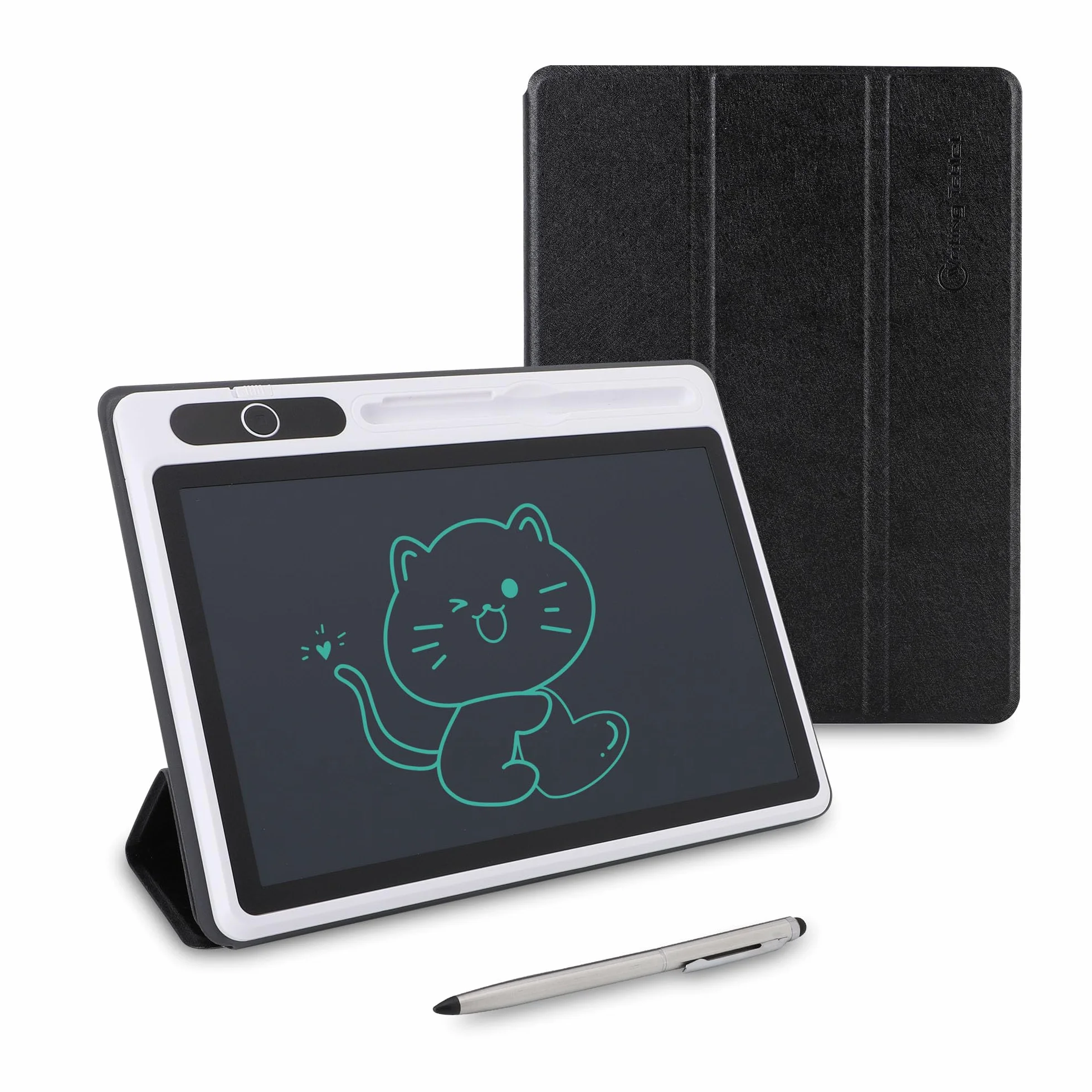 Bloc de Notas Electrónico LCD, Bloc de Dibujo Suministros Comerciales Bloc de Notas Digital Tableta Portátil USB Herramienta de Pintura a Mano 9 Pulgadas (Negro)
