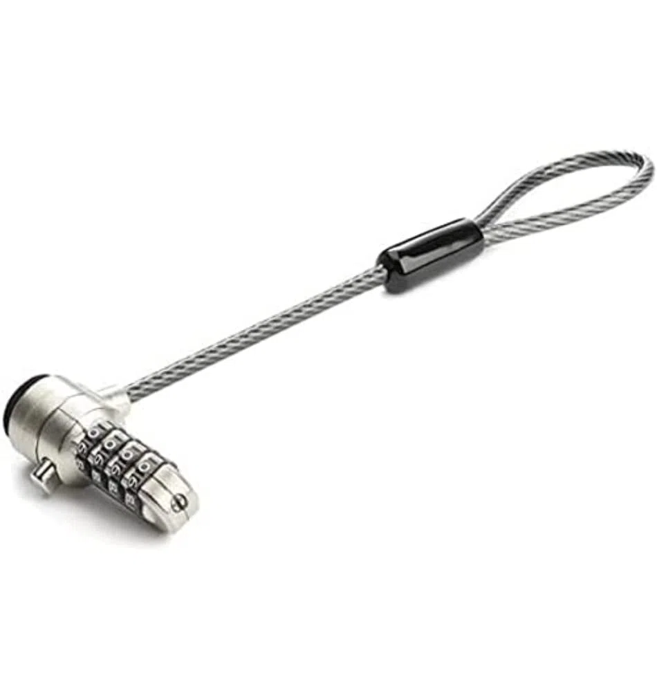 Extensión con Candado para Cable de Seguridad de Ordenador Portátil - Cable K-Slot de 15cm y Bucle de 2,5cm (BRNCHLOCK)