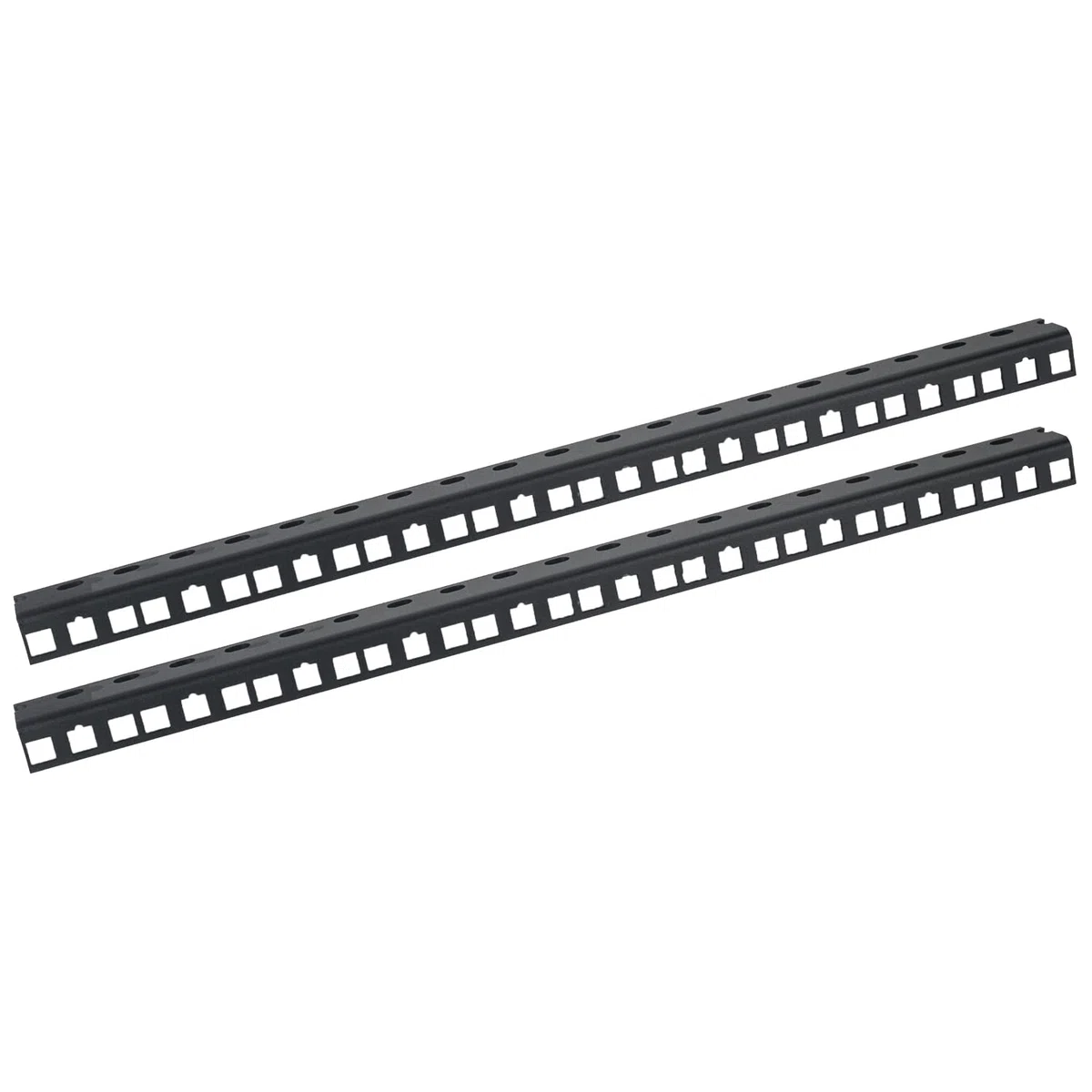 HMF 66810-02 - Riel de rack para armario de servidor, 2 unidades, 10 pulgadas, 10 U, color negro