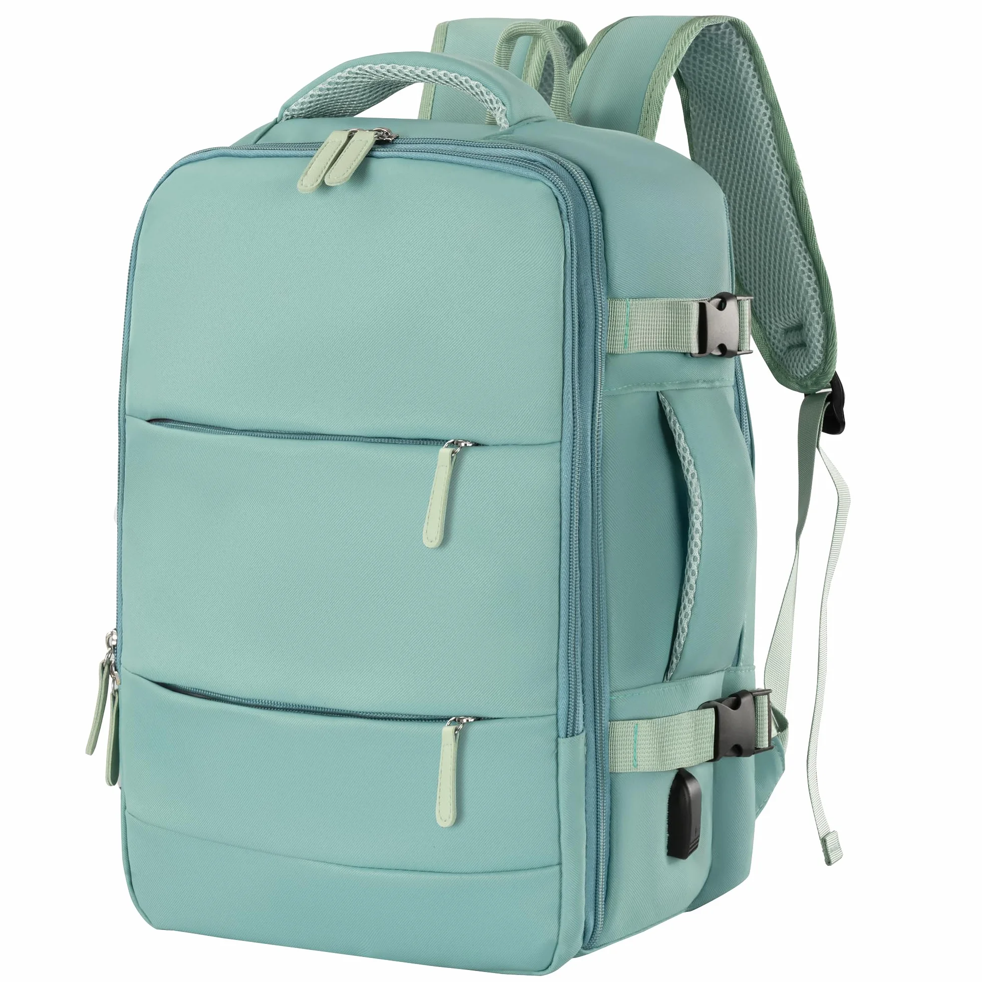 Mochila de Viaje Cabina Avión, Equipaje de Mano Bajo el Asiento, 40x20x25 cm, 20L, para Ryanair, Mochila Portátil, Puerto carga USB, Maleta de Vuelo, Bolsa, Negocios, Trabajo, Escuela