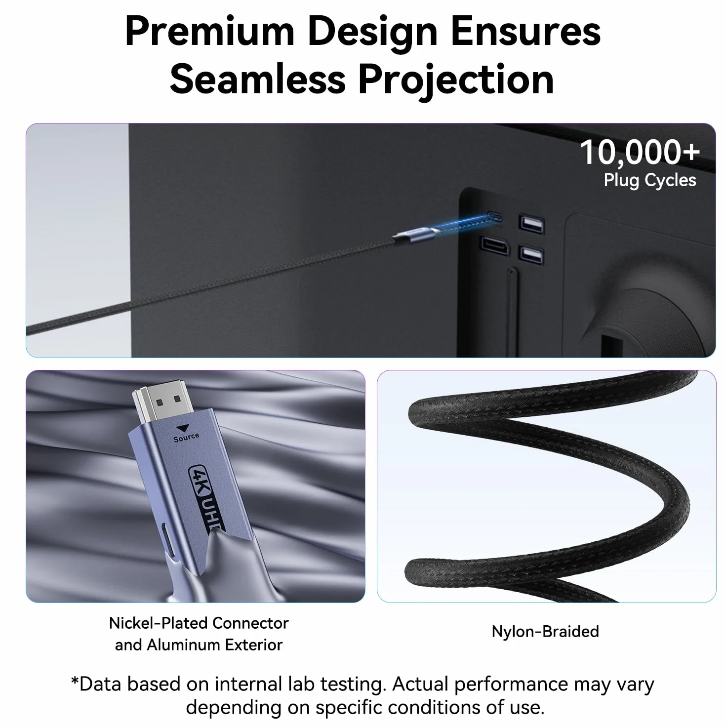 BENFEI Cable HDMI a USB C 1.8 Metro 4K@60Hz, Adaptador unidireccional HDMI (Fuente) a USB-C (Pantalla) para MacBook, Steam Deck, PS5/4, Nintendo Switch, AR/XR, monitores portátiles