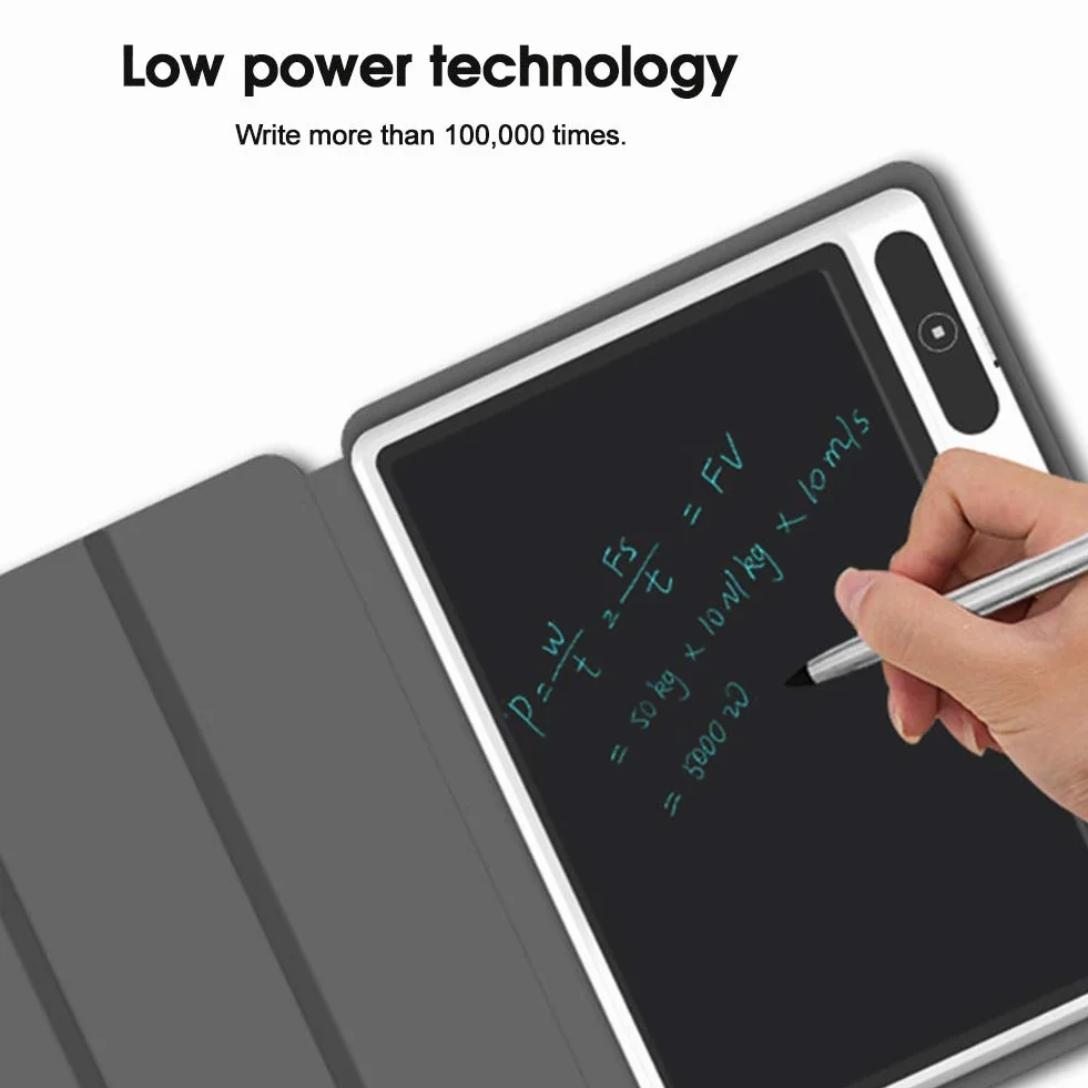 Bloc de notas electrónico Protable Bloc de notas electrónico Tableta LCD Almohadilla de dibujo Suministros comerciales Herramienta de pintura a mano(black)