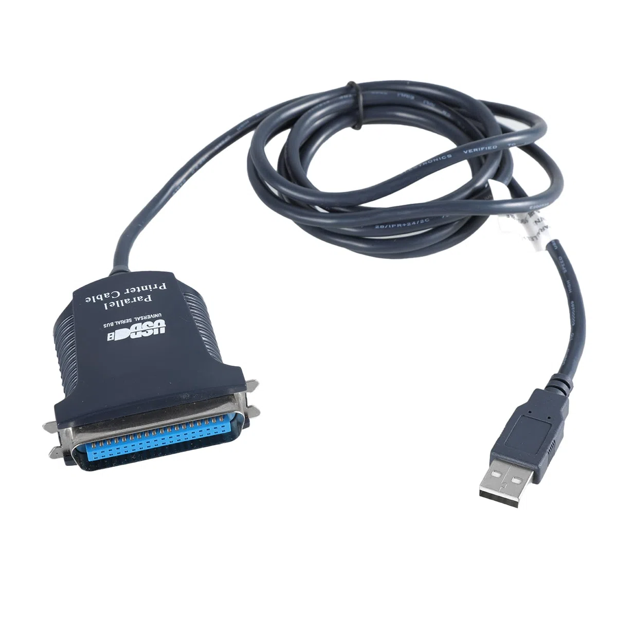 Cable de impresora USB a CN36 de 180 cm de longitud, adaptador de puerto paralelo de 36 pines para impresoras, computadora, color negro