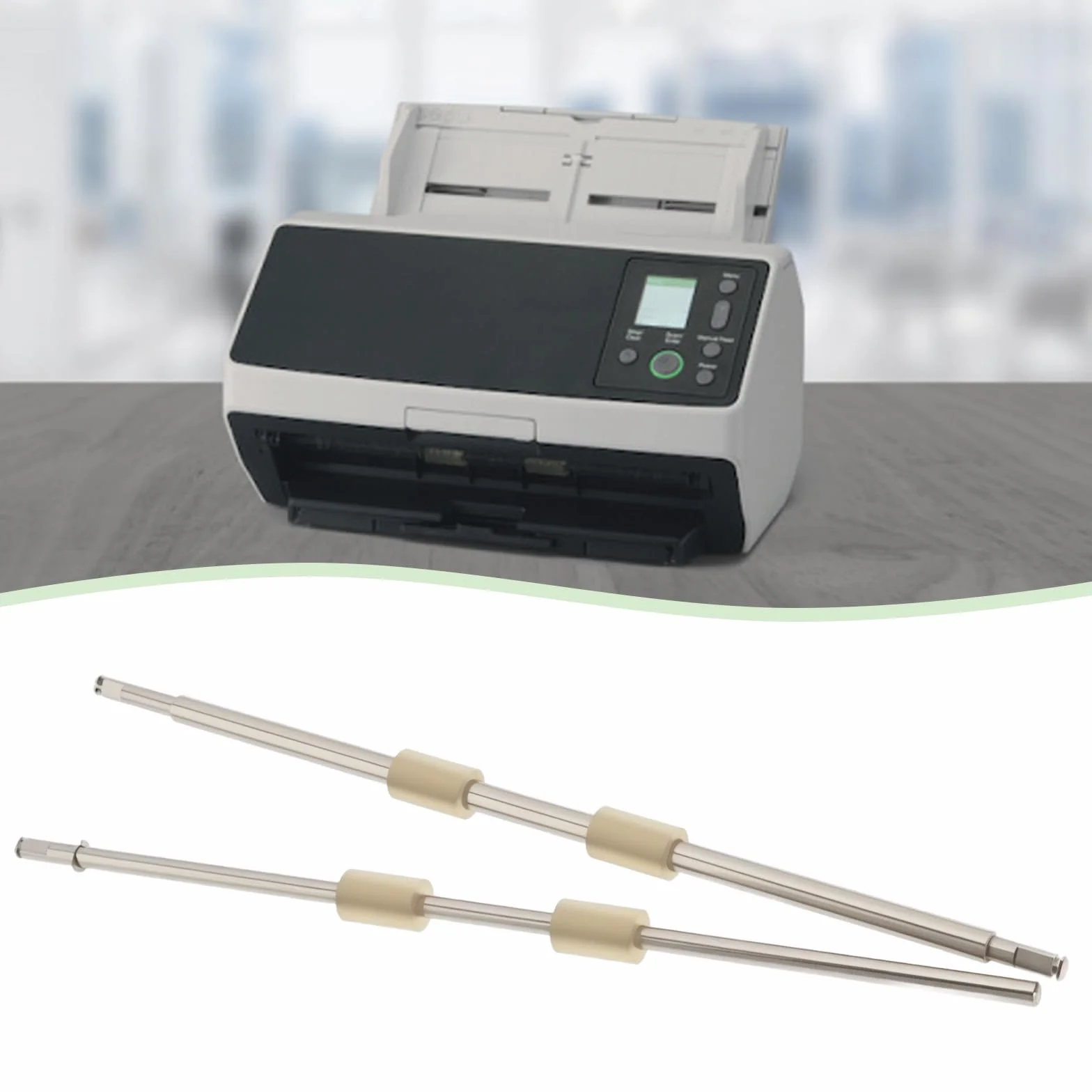 EMSea 1 Par de Rodillos de Repuesto para Escáner (salida Y Alimentación) PA03630-Y215 PA03630-G205 Compatible con Fujitsu Fi-6140z/6230z/6240z 28,5 Cm Y 28,1 Cm