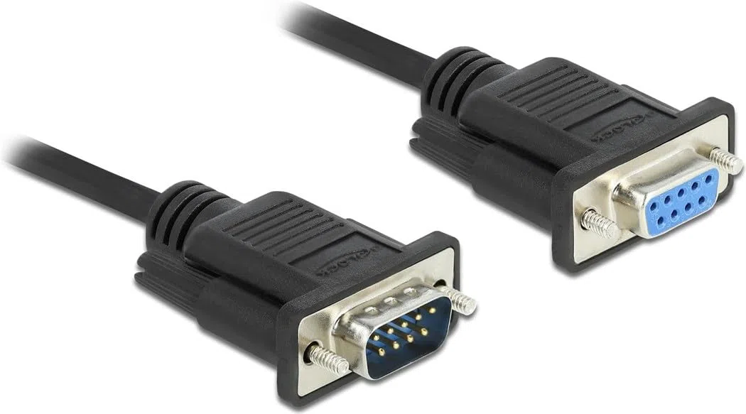 Delock - Cable Serie RS-232 Sub-D9 Macho a Hembra de 5 m