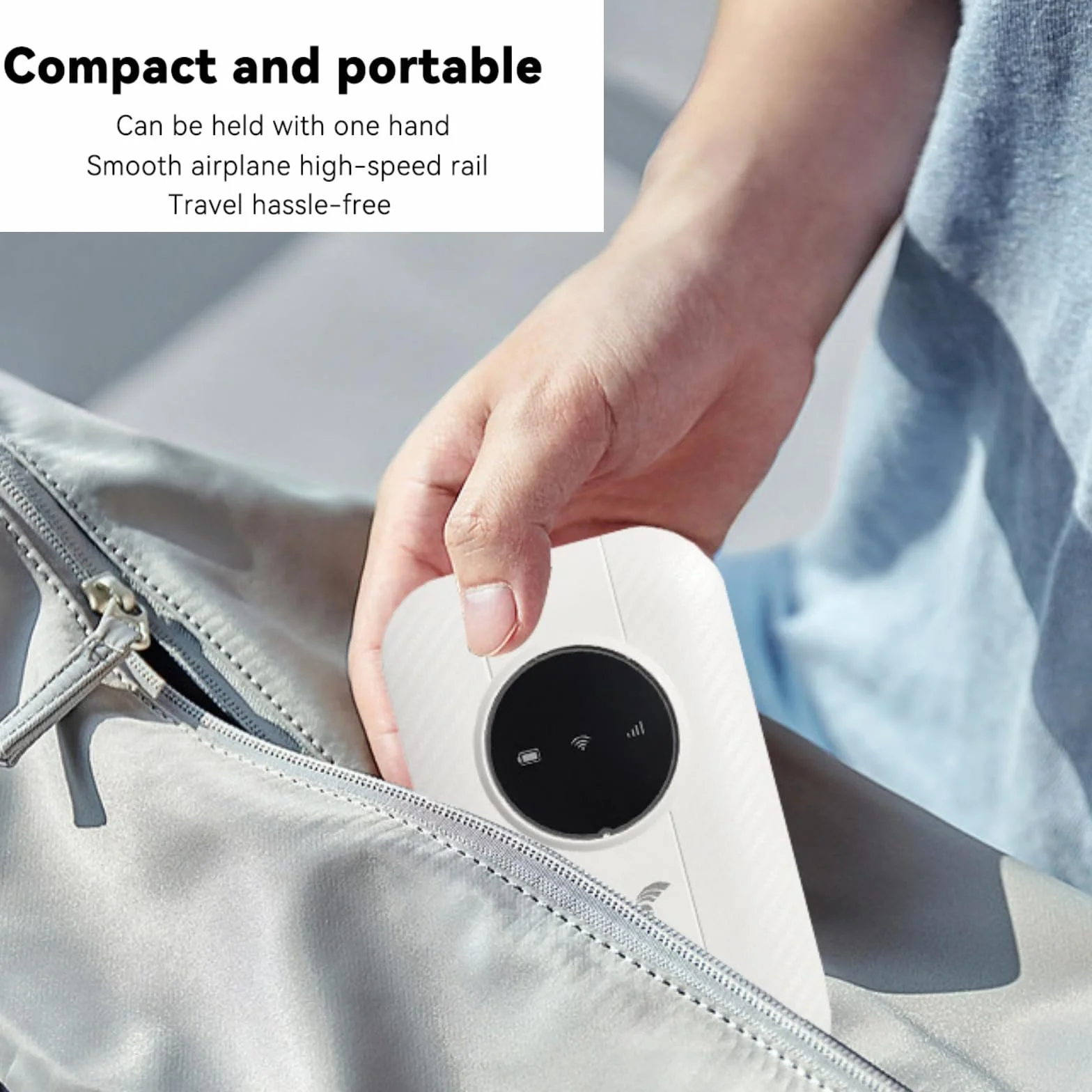 Router WiFi portátil para viajes, enrutador de bolsillo, internet por satélite ilimitado, router inalámbrico móvil, banda ancha móvil, punto de acceso wifi portátil, punto de acceso WiFi temporal
