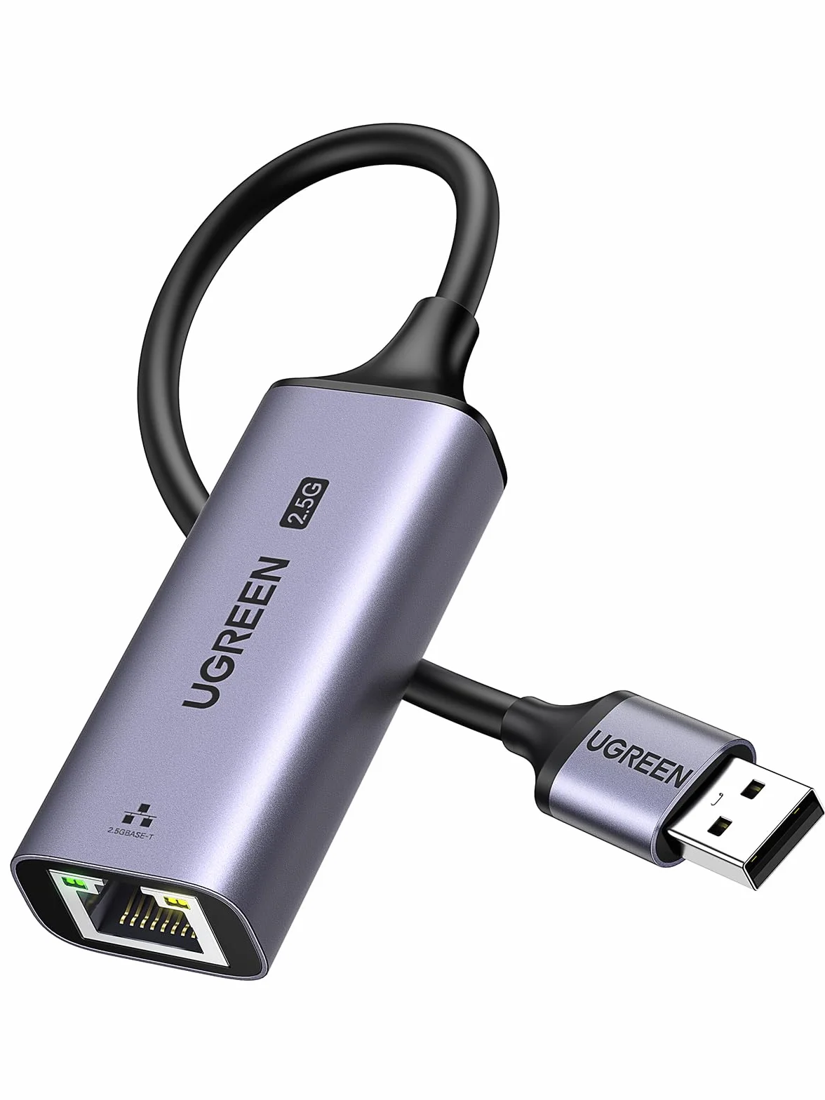 UGREEN 2.5G Adaptador Ethernet USB 3.0 a RJ45, Tarjeta de Red 2500 Mbps Convertidor LAN Aluminio Plug and Play en Windows 11 MacOS Compatible con PC Portátil Enrutador NAS