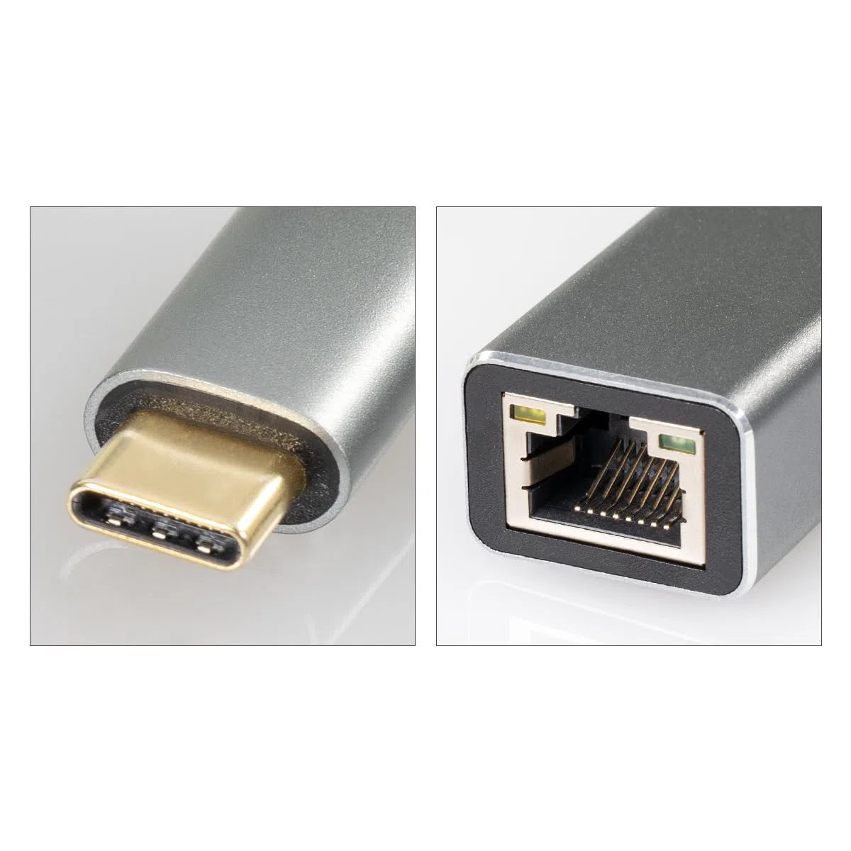 MAXTRACK Adaptador USB C LAN - Adaptador Ethernet USB-C a RJ45, Adaptador Ethernet USB-C de 1 Gbit/s, Compatible con MacBook, iPad Pro, portátiles, Carcasa de Aluminio, contactos Dorados, Plug & Play