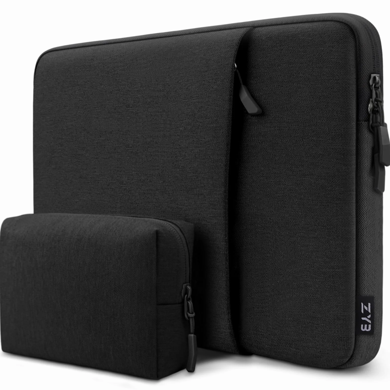 ZYB Impermeable Funda PC Portatil 15,6 Pulgadas, Funda Ordenador 15-15,6 Pulgadas para 15.6" Notebook Lenovo Thinkpad Ideapad HP DELL Acer ASUS Chromebook Surface Laptop MacBook Pro 16 15 Bolsa-Negro