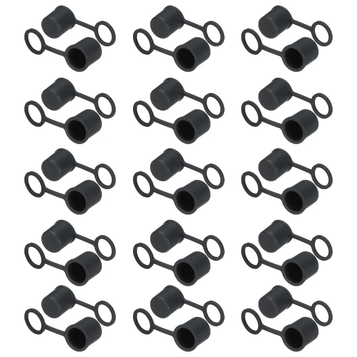 QUARKZMAN 30Pcs Tapones de Silicona para Cubrir y Proteger Puertos Bnc-B de Dispositivos de Video y Audio Redes de Internet Conector Macho Bnc Negro