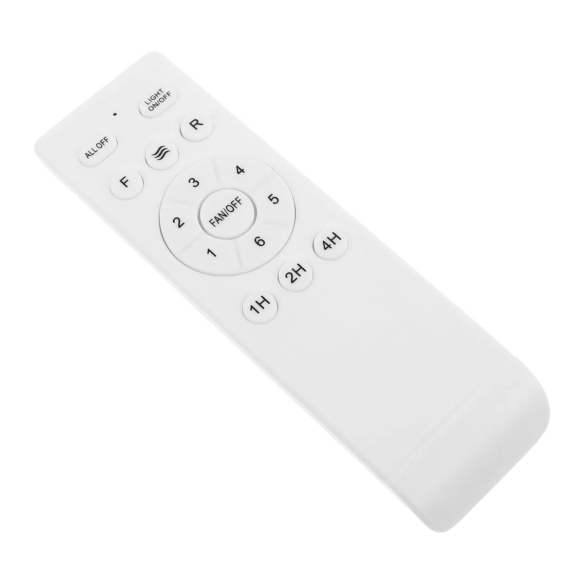 Gadpiparty Control Remoto para Ventilador de Techo Controlador de Velocidad de 6 Niveles, Compatible Lámparas de Techo, Material Plástico Blanco y Frecuencia 433 Mhz